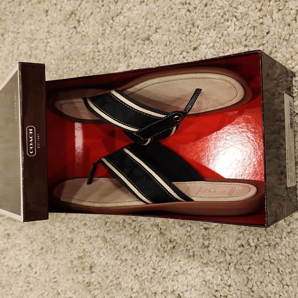 Men's COACH Morrison Signature Flip Flops size 11 - Picture 11 of 13